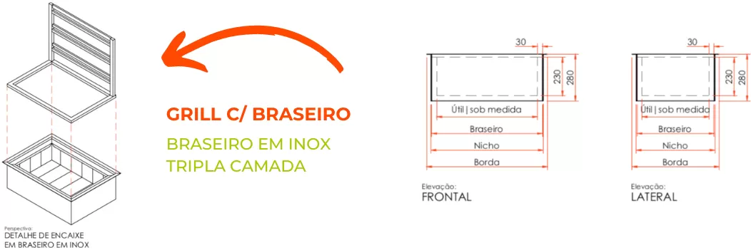 Churrasqueira Grill De Fundo Decorgrill